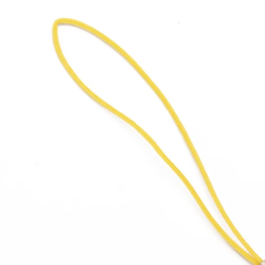 50 шт многоцветная Золотая застежка-Карабин(12 мм) ремешок шнур(5 см) Мобильный Ремень Шарм нейлоновая цепочка для ключей DIY ювелирные изделия - Цвет: gold yellow