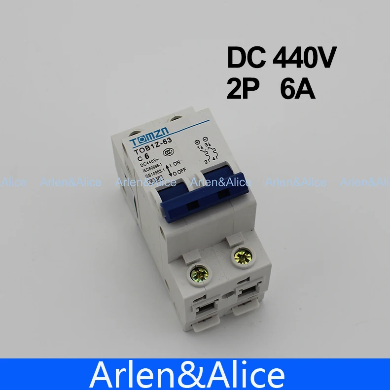 2P 6A DC 440V автоматический выключатель MCB C curve|mcb rccb|breaker machinemcb mini circuit breaker |