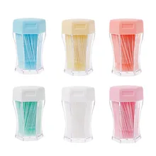 YAS 200 шт Двойная Головка межзубная щетка-зубочистка с шестиугольная коробка уход за полостью рта удаление зубного налета