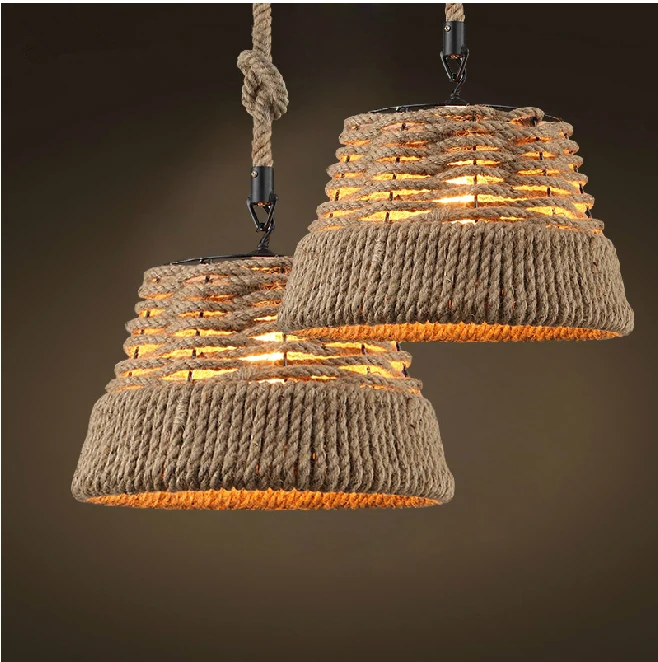 New Arrival Creative Retro Countryside Hemp Rope Pendant Lights 31 New Arrival Creative Retro Countryside Hemp Rope Pendant Lights 31 40w Vintage Lamp Incandescent Edison Bulbs Loft Casquillo E27 In From