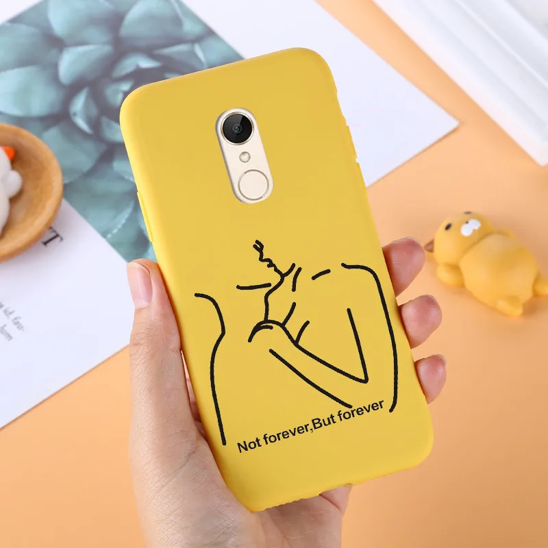 Мягкий чехол из ТПУ для Xiaomi Redmi 5, чехол для Xiaomi Redmi 5 Plus, мягкий силиконовый чехол с рисунком для задней панели телефона, чехол для Redmi 5/5 Plus, чехол s