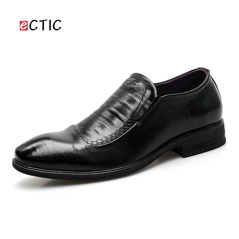 Formal Oxfords 2019 Sapatos Senhores De Hombre Reunião Negócios Ectic Apontou Couro Zapatos Clássico Homens Do Escritório Preto Toe fxwPqY