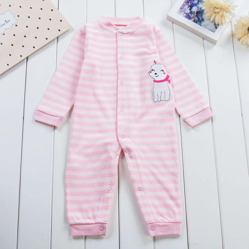 

2017 newborn baby Glir Autumn clothes 100% Cotton Long Sleeve Baby Rompers Soft Infant Baby Glir Clothing Set Jumpsuits