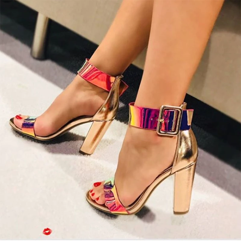 sandale plateforme or