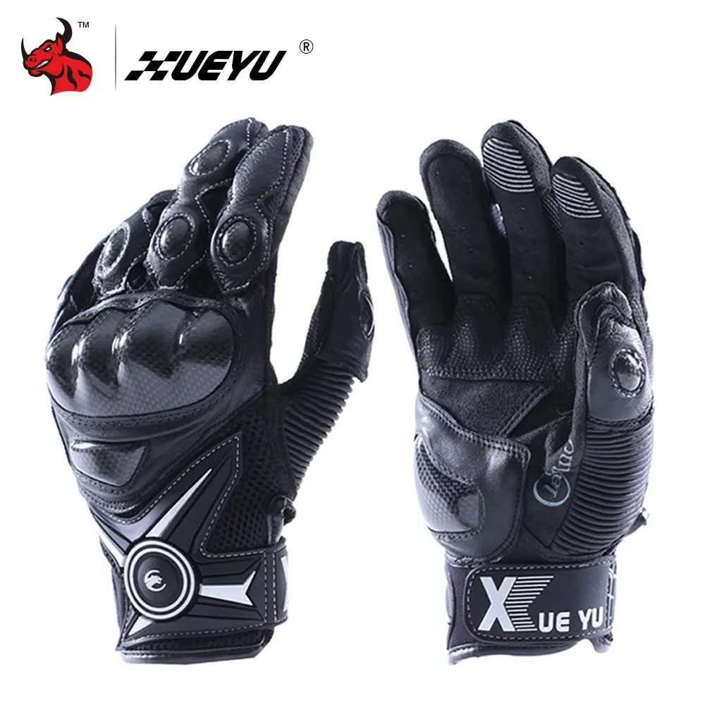 

XUEYU Motorcycle Gloves Carbon Fiber Knuckle Street Motocross Gloves Bike Luvas Motorbike Road Riding Guantes Protective Gear