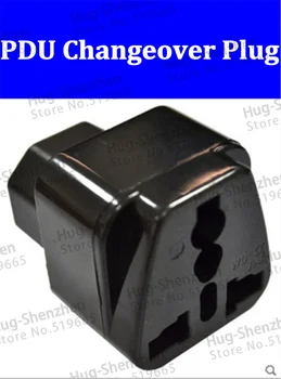 

5pcs AC 250V 10A 3Pin PDU changeover plug,IEC320 C14 plug to UPS C13 universal socket,ABS+Brass