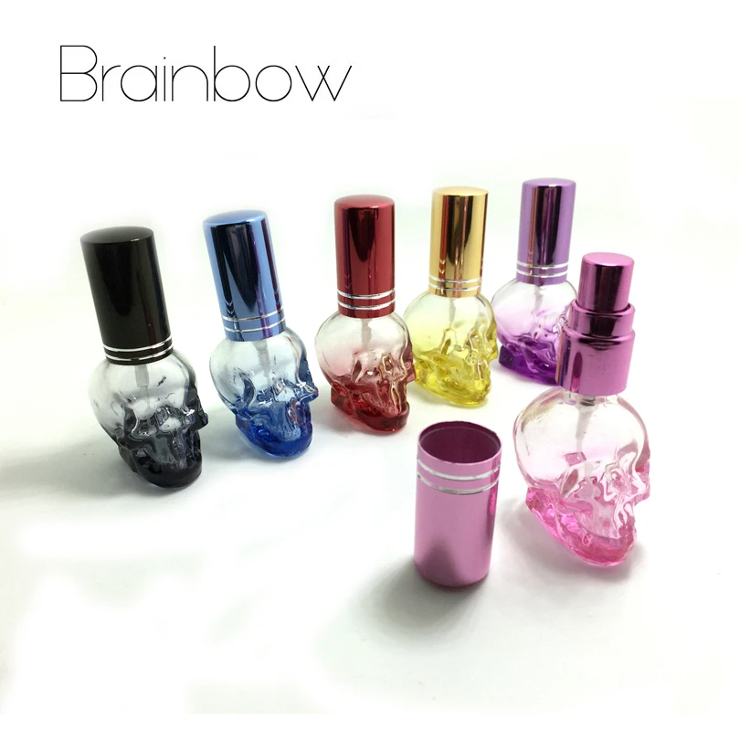 

Brainbow 1pc 8ml 3D Skullcandy Perfume Bottle Mini Portable Travel Refillable Perfume Atomizer Bottle For Spray Scent Pump Case