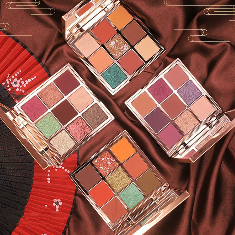 

Eyeshadow Brush Palette 9 Color Make-up Pallete Beauty for Girl Smooth Durable Classic Elegant Temperament Waterproof Eye Shadow
