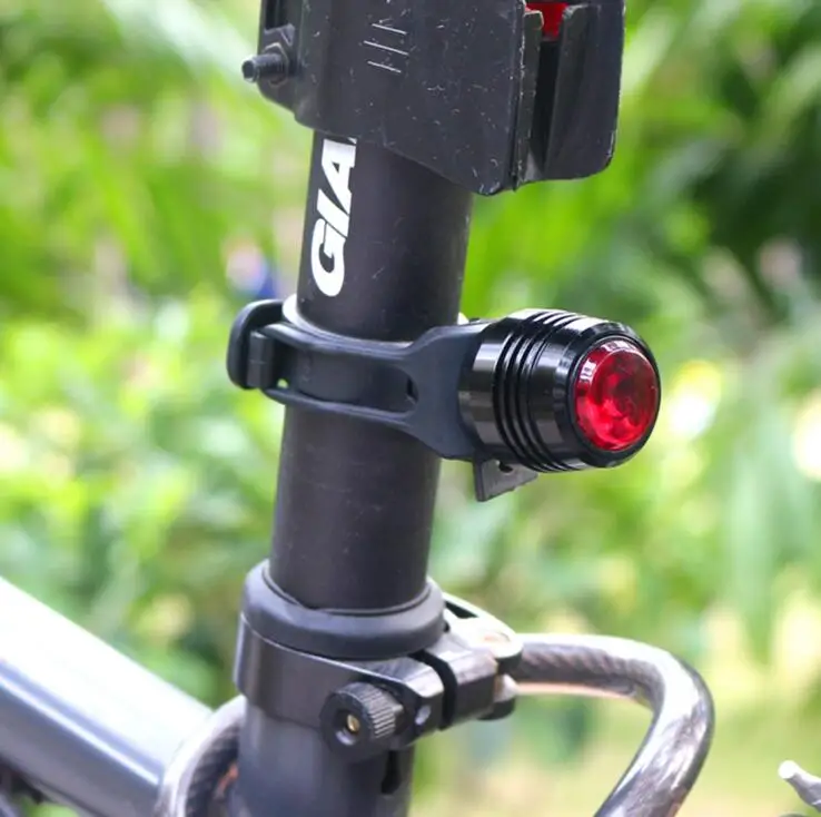 New USB Rechargeable 3 Mode Bike Tail Lamp Bike Bicycle Tail Rear Warning Red Light Lamp