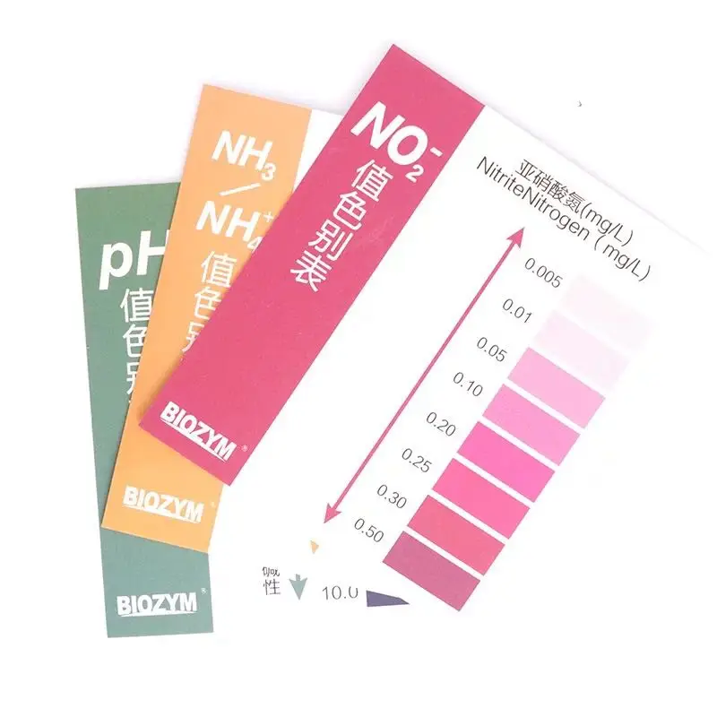 Biozym 3 в 1 Тесты комплект pH NO2 NH3 NH4 Multi минута быстрой для пресноводных морской