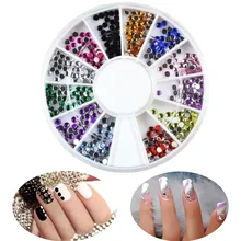 Набор для ногтевого дизайна с ленточкой с разноцветными стразами кисть для MSI-19