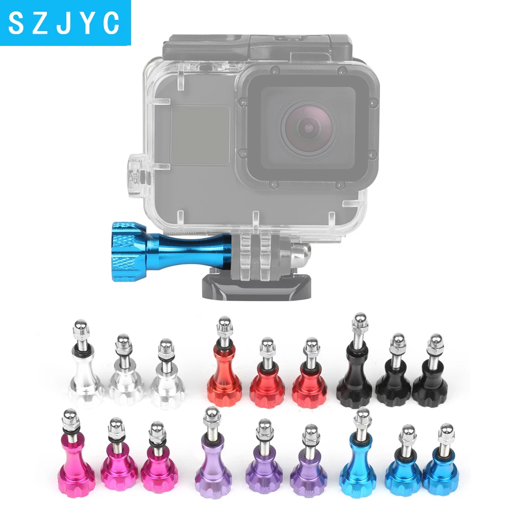 

JYC Aluminum Alloy Nut Thumb Screw Mount for GoPro Hero 7 6 5 4 Xiaomi Yi Lite 4K SJCAM SJ7 H9 Sony for Go Pro Accessory Kits