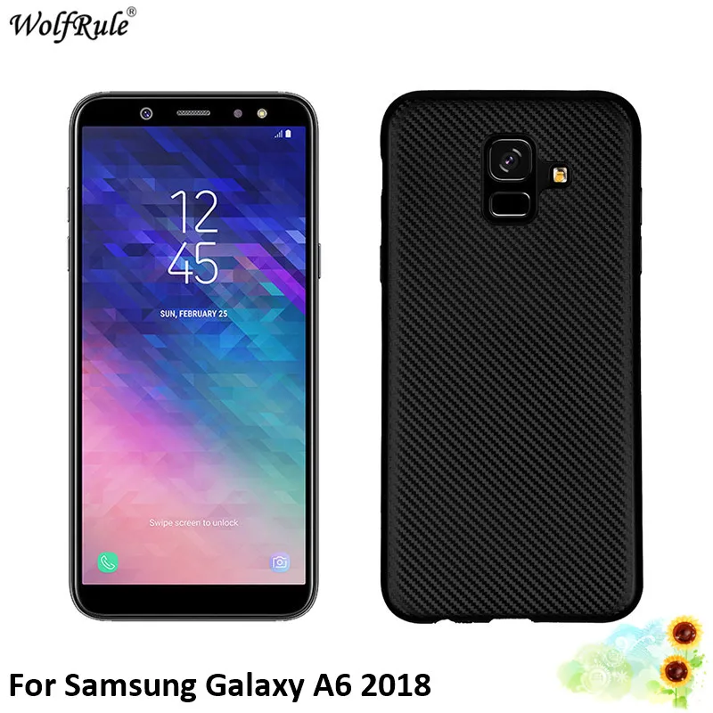 For Cover Samsung Galaxy A6 2018 Case Soft Silicone Bumper