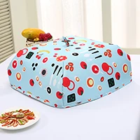 

Folding aluminum foil insulation rice food Anti Fly Mosquito Kitchen Outdoor Picnic Meal Fruit Foil insulation Food Covers