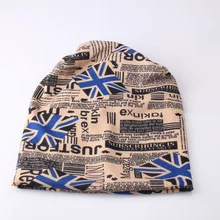 Зимняя шапка в национальном стиле с буквенным принтом, женская вязаная шапка с британским флагом, вязаная шапка, вязаная крючком женская шапка Gorros De Lana Mujer