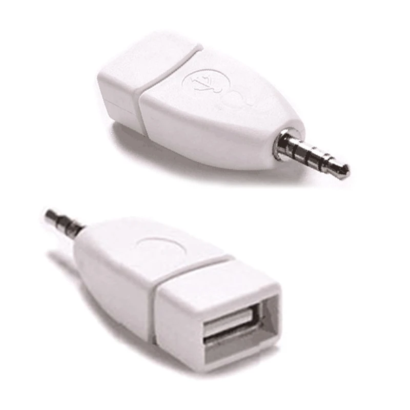 Адаптер конвертер USB 2,0 Женский до 3,5 мм штекер AUX аудио прочный автомобильный разъем