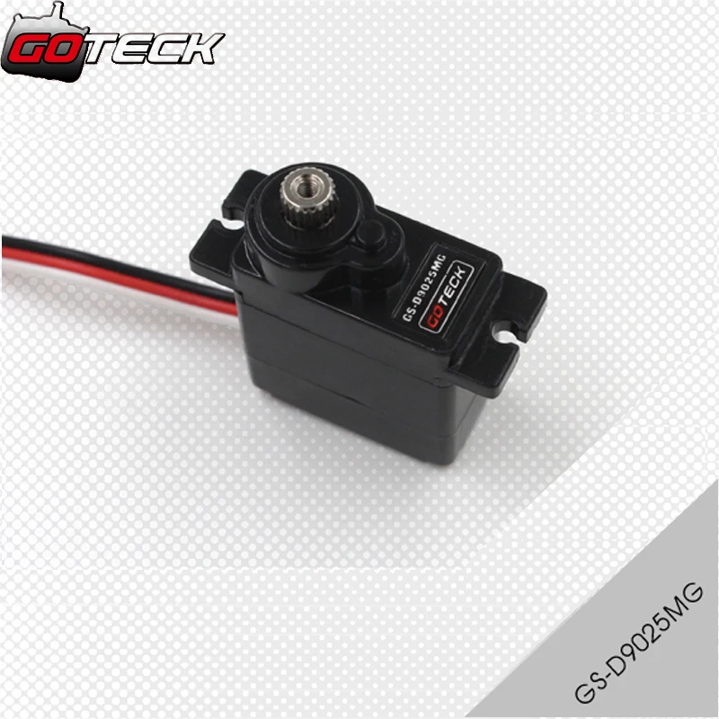 

4pcs/lot Goteck 13g 9025 digital micro servo GS-D9025MG with metal gear 2.35/2.5kg torque brush RC servo for RC Aircraft