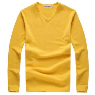 Men's shirt Hitz European and American fashion solid color V-neck long-sleeved sweater multi-color free shipping LM0538 | Мужская