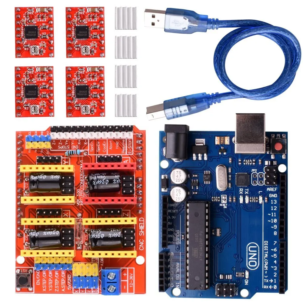 Cnc uno. Плата расширения для arduino uno. cnc shield v3.0 для arduino uno. cnc shield v3.0 esp32. ардуино уно r3.