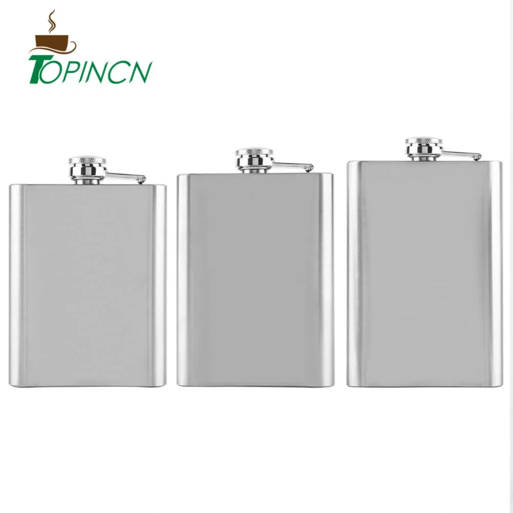 

New Portable Stainless Steel Hip Flask 7/8/10oz Russian Wine Mug Wisky Bottle Durable -proof Alcohol Bottle Bridesmaid Gift