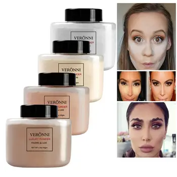 

New 4 Colors Smooth Loose Powder Makeup Transparent Finishing Powder Waterproof Cosmetic For Face Finish Setting