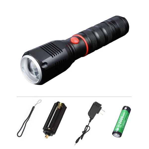 

Q5 Flashlight Tazers 900lm waterproof camping Zoom light cree led lamp 3XAAA rechargeable lantern 18650 Battery +Charger CE08