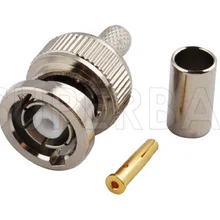 Superbat 10 шт. RF RP-BNC обжимной штекер(женский контактный) разъем для RG58 RG142 LMR195 кабель