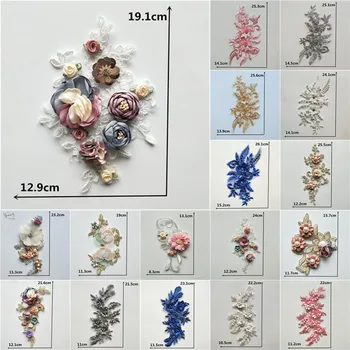 

New arrive Embroidered Collar Fabric Clothing Applique Lace Neckline DIY Wedding dresses Accessoryies Sewing Craft Scrapbooking