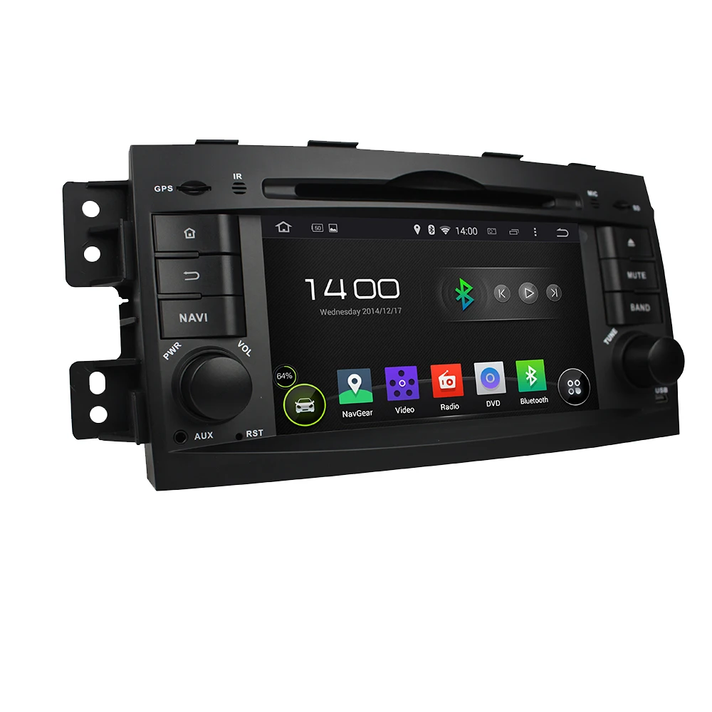 Clearance KLYDE 7" 2 Din Android 8.1 Car Radio For Kia Mohave Borrego 2008-2010 Car Audio Multimedia Player Car Stereo Steering Wheel DVD 2
