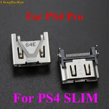 ChengHaoRan 1pcs For PlayStation 4 Pro PS4 Slim Display HDMI Socket Jack Connector For PS4 Pro Console HDMI Port Repair parts