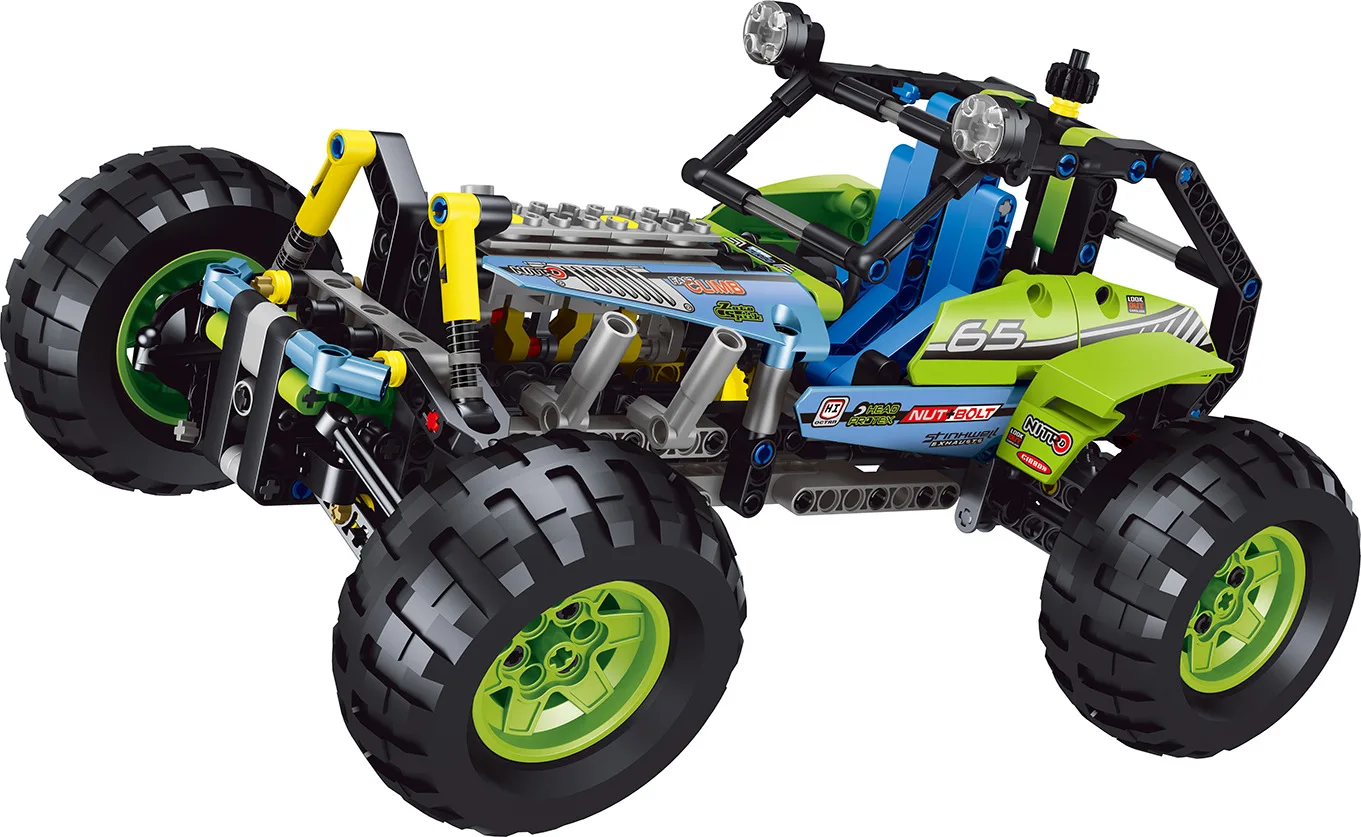 

38001 LELE Technic City Series 2-in-1 Formula Off-Roader Car Model Building Blocks DIY Figure Toys For Children Compatible