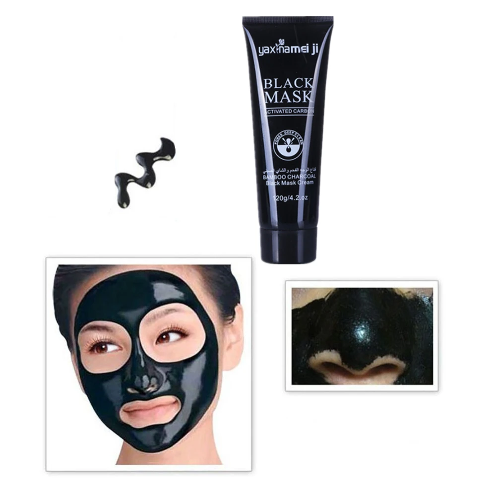 

Face Care Bamboo charcoal black Mask Nose Face Blackhead Remover Peel off Mask Purifying Pore Cleanser Black Head Pore Skin Care