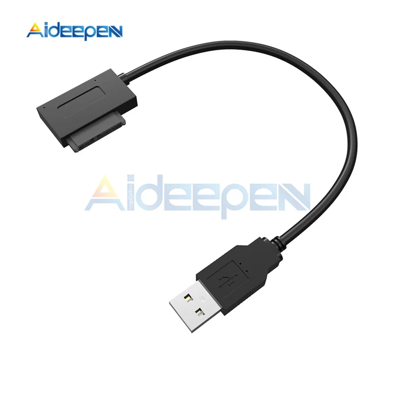 USB 2,0 для Mini Sata II 7 6 13Pin SATA жесткий диск адаптер конвертер кабель для CD/DVD rom Slimline привод ноутбук высокая скорость