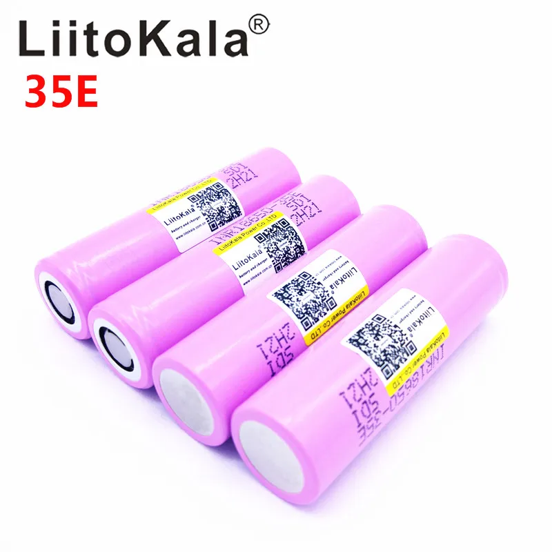 Liitokala для 18650 3500mAh 13A разряда INR18650 35E INR18650-35E 18650 литий-ионная аккумуляторная батарея 3,7 v
