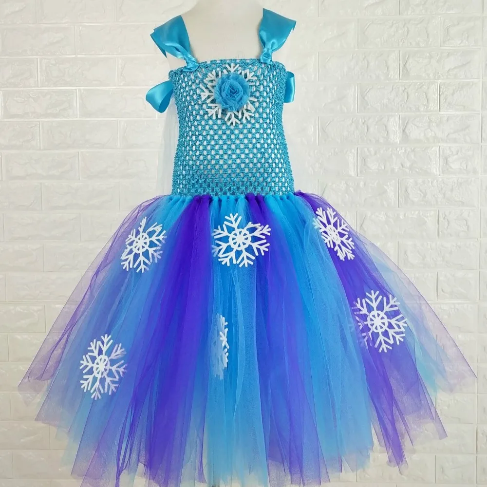 

POSH DREAM Princess Elsa Tutu Dress Inspired Gorgeous Purple Queen Elsa Costume Birthday Party Children Kids Cosplay Clothes