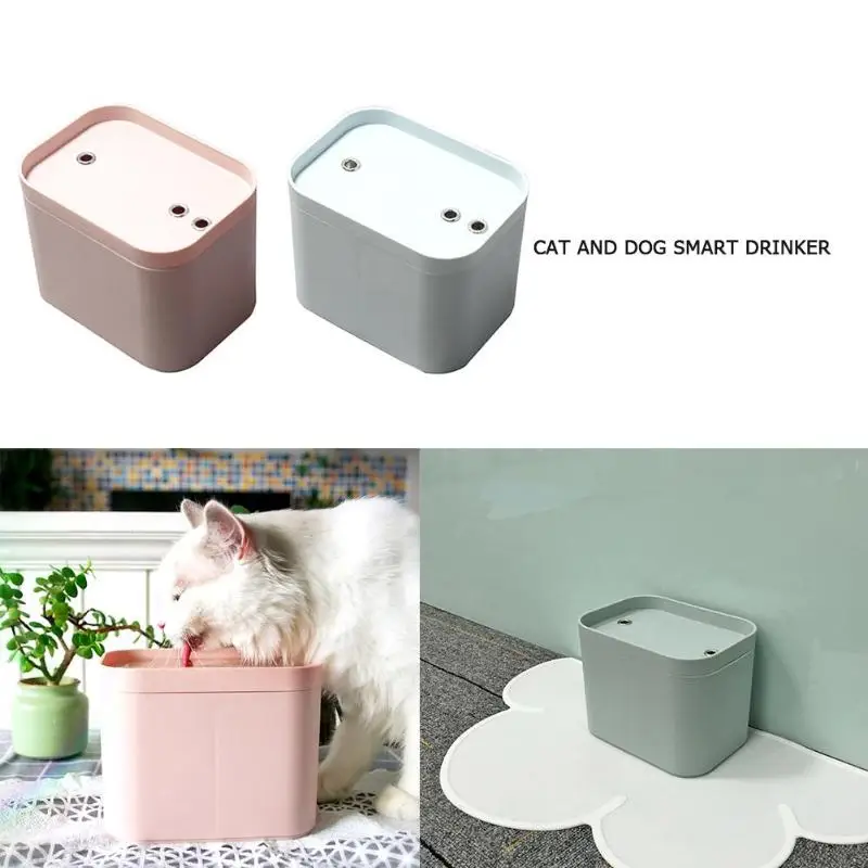 

Cats Dogs Automatic Water Fountain with USB Cable Pet Smart Water Dispenser Drinking Bowls Feeder Pet Drinking Fountain