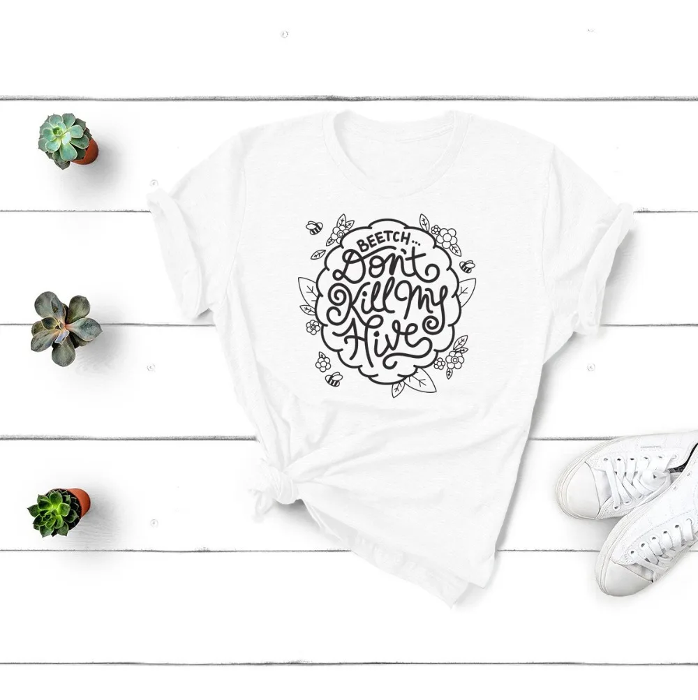 Футболка Улей Don't Kill My camisetas с графикой винтажная эстетическая женская