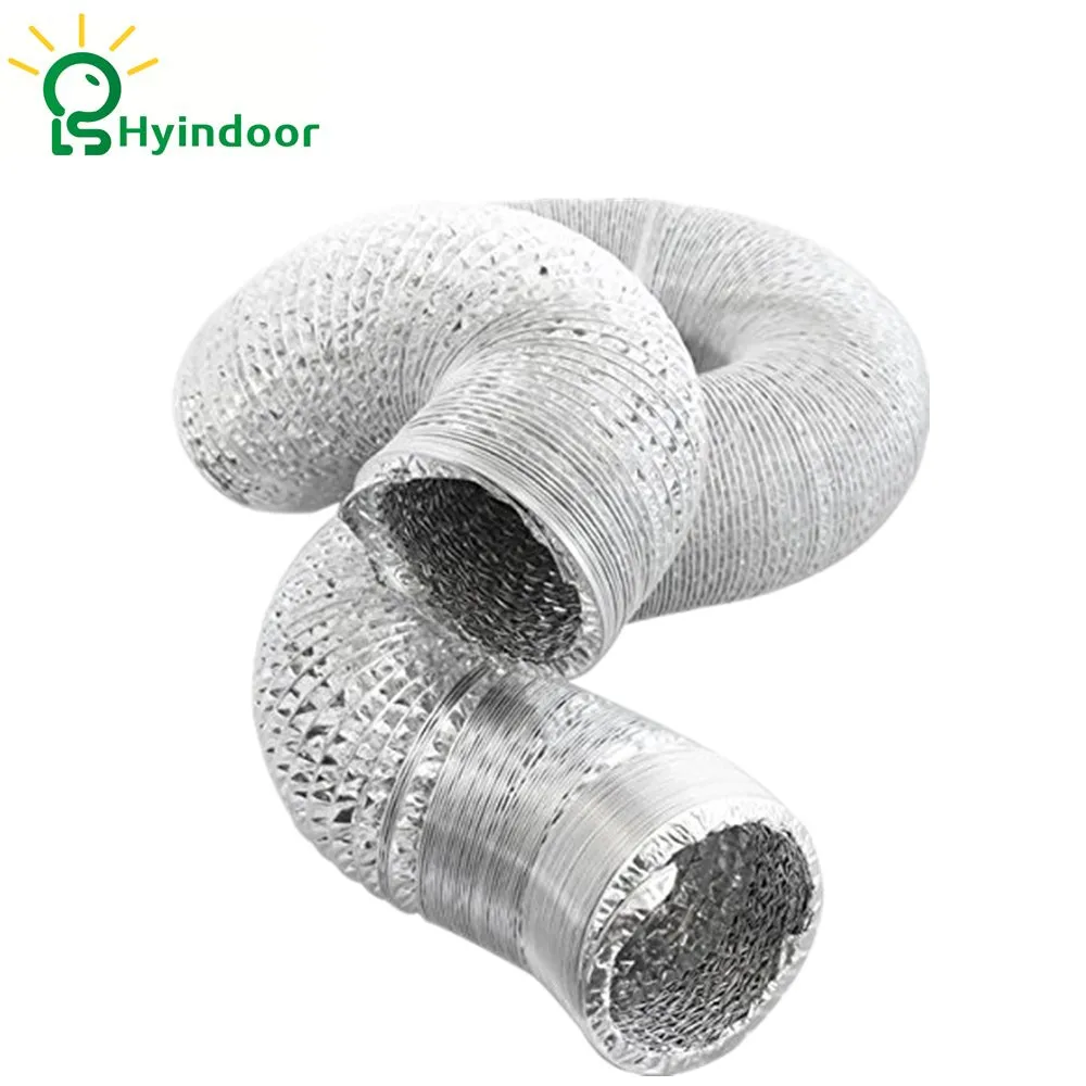 6 Inches x 33ft Aluminum Plumbing Hose Foil Ventilation Flexible Tube