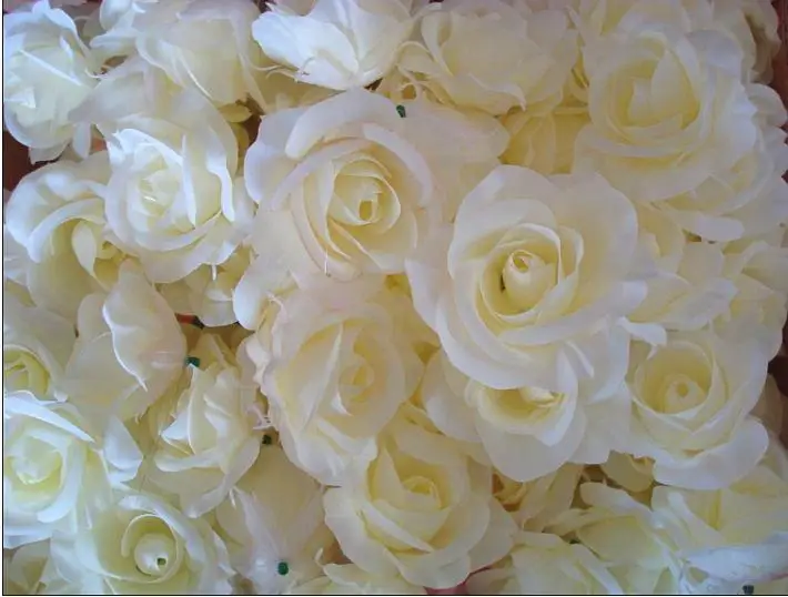 

100pcs Diameter Silk Artificial Flower Peony Camellia Fake Rose Flower Heads for Wedding Christmas Party Decorative flower