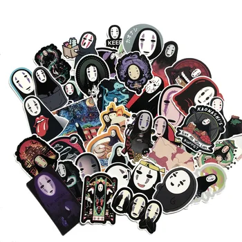

40pcs Spirited Away No face man kids notebook pasters fans decals scrapbooking diy stickers waterproof cartoon accessories gifts