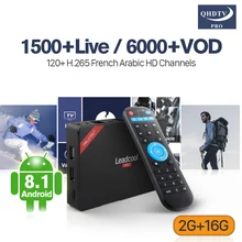 4K Subscription IPTV Leadcool Pro RK3229 Android 8.1 2G+16G IPTV 4K H.265 Decoder 1 Year Box France Arabic Spain QHDTV Pro      