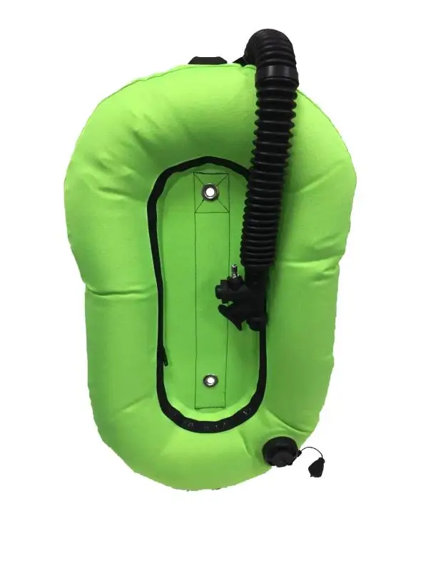 bright green Дайвинг BCD backmount крыло только от бублика Стиль регулятор глубокий дайвинг 30LBS DT30 с шлангов низкого давления без лямки слот - Цвет: bright green