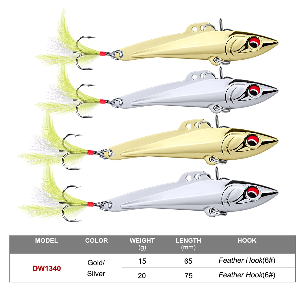 1 шт. карандаш-VIB Рыболовная Приманка 7 см-8 см/15 г-20 г приманка для окуня 6# Высокоуглеродистый крючок с пером 2 цвета металлическая наживка Рыболовная Снасть