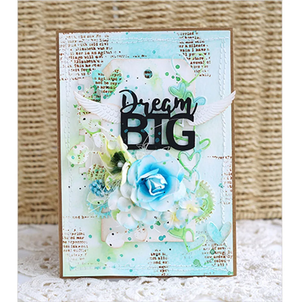 words cutting dies diy paper card making photo album