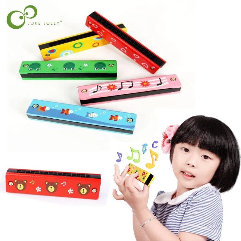 Kids Cartoon Plastic Harmonica Toys Fun Musical Early Educational Gift Toy