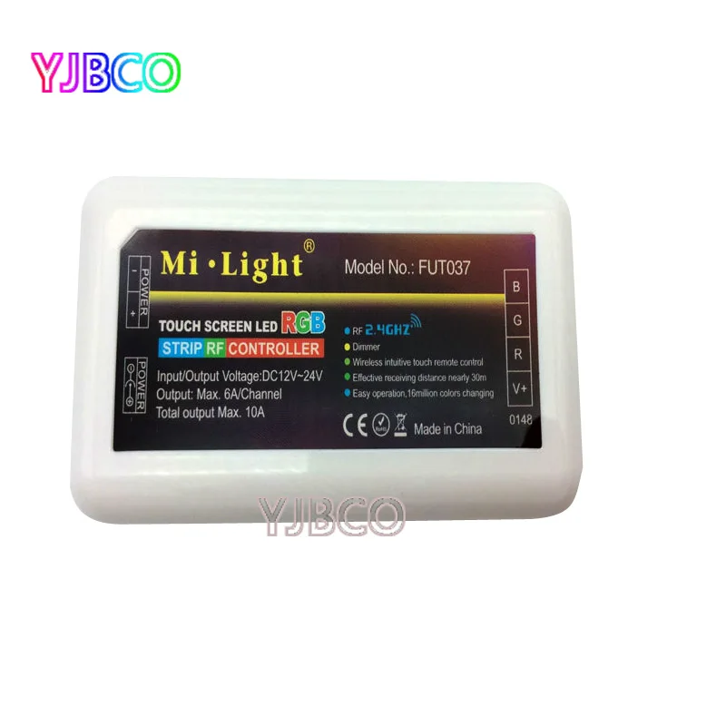 2.4G  Wireless 4-Zone FUT037 Mi Light RF Wireless RGB LED Controller for Flexible 5050 3528 RGB Led Strip Light