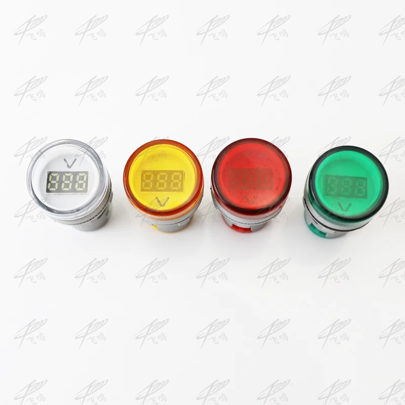 Вольтметр индикатор 22 мм 60 500 В переменного тока|22mm led|led 22mmsignal lamp |