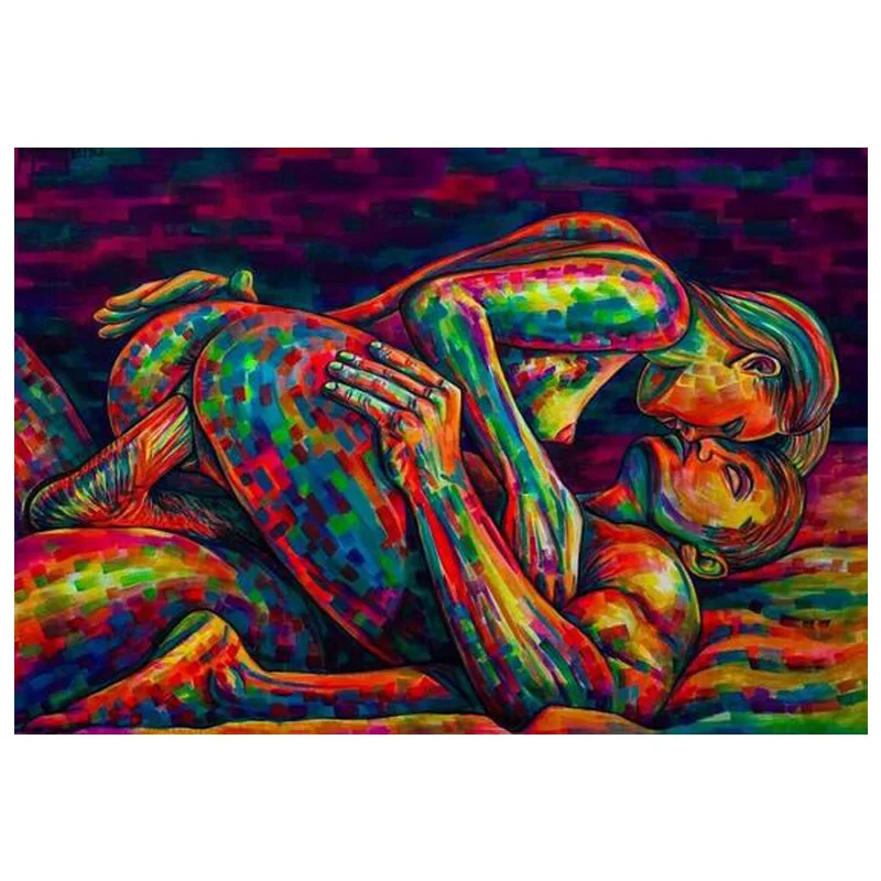 

diamond embroidery dianant schilderen 5D DIY diamond painting Sexy Couple climax rhinestones pictures mosaic cross Stitch FG303
