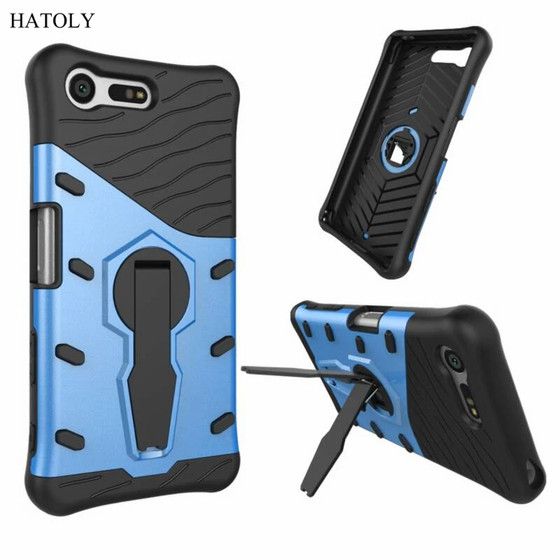 

HATOLY For Fundas Sony Xperia X Compact Armor Case Shockproof Hybrid Rubber Silicone Hard Phone Case Cover For Sony X Mini F5321
