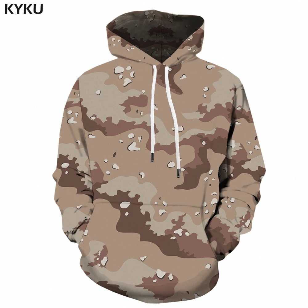 Kykuグレー迷彩パーカーメンズ迷彩スウェット原宿 3dプリントパーカーアニメ服レトロミリタリーメンズ服秋 Hoodies Sweatshirts Aliexpress